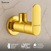 Coral Brass Gold Angle Valve Faucet - by Specule